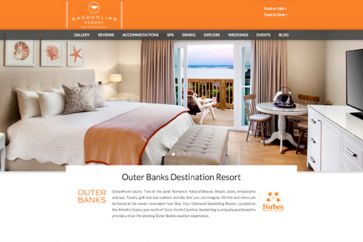 Example: Website with Great Hotel Photography