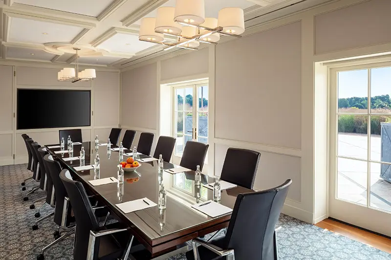 Keswick Hall Keswick Hall Executive Boardroom Luxury Meeting Conference Space Keswick Virginia Photography Greg Ceo Studio Retouching by Valentin Sivyakov