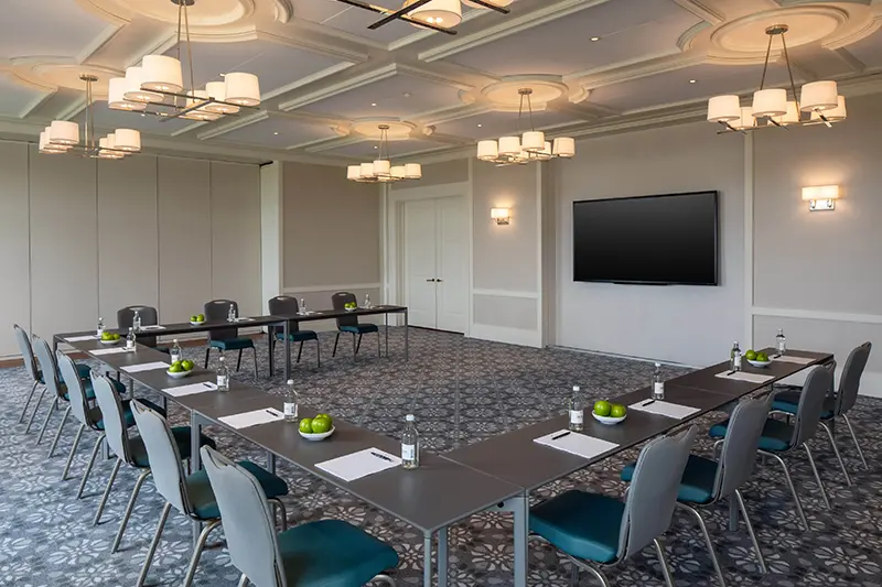 Keswick Hall Keswick Hall Meeting Room Corporate Event Conference Photography Keswick Virginia Photography Greg Ceo Studio Retouching by Valentin Sivyakov