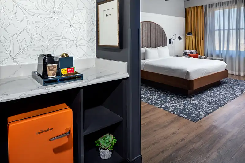 Hotel Indigo Omaha, NE photography by Greg Ceo, photo edited by Valentin Sivyakov